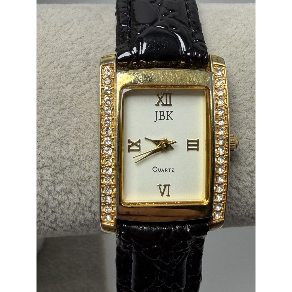 Camrose & Kross JBK New Battery Ladies Tank Watch 22MM 7" Leather Band A4460167